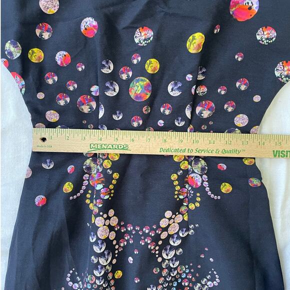 Cynthia Rowley Hourglass A-Line Cocktail Dress Size 2 / 4 Knee Length Whimsical - Picture 9 of 10